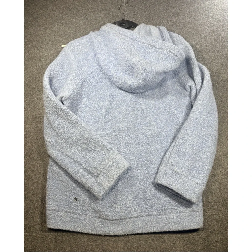 Lululemon Wool-Blend Full Zip Hoodie‎ Light Blue Size 4